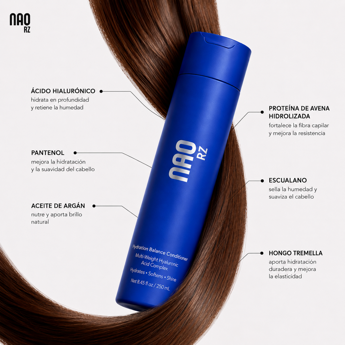 NAO RZ Hydration Balance Conditioner – Moisturizing Conditioner with Hyaluronic Acid