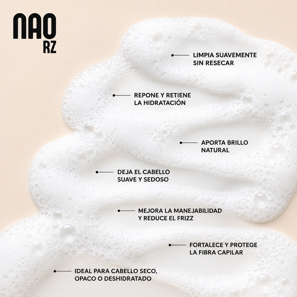 NAO RZ Hydration Balance
Shampoo-Moisturizing
Shampoo with Hyaluronic
Acid