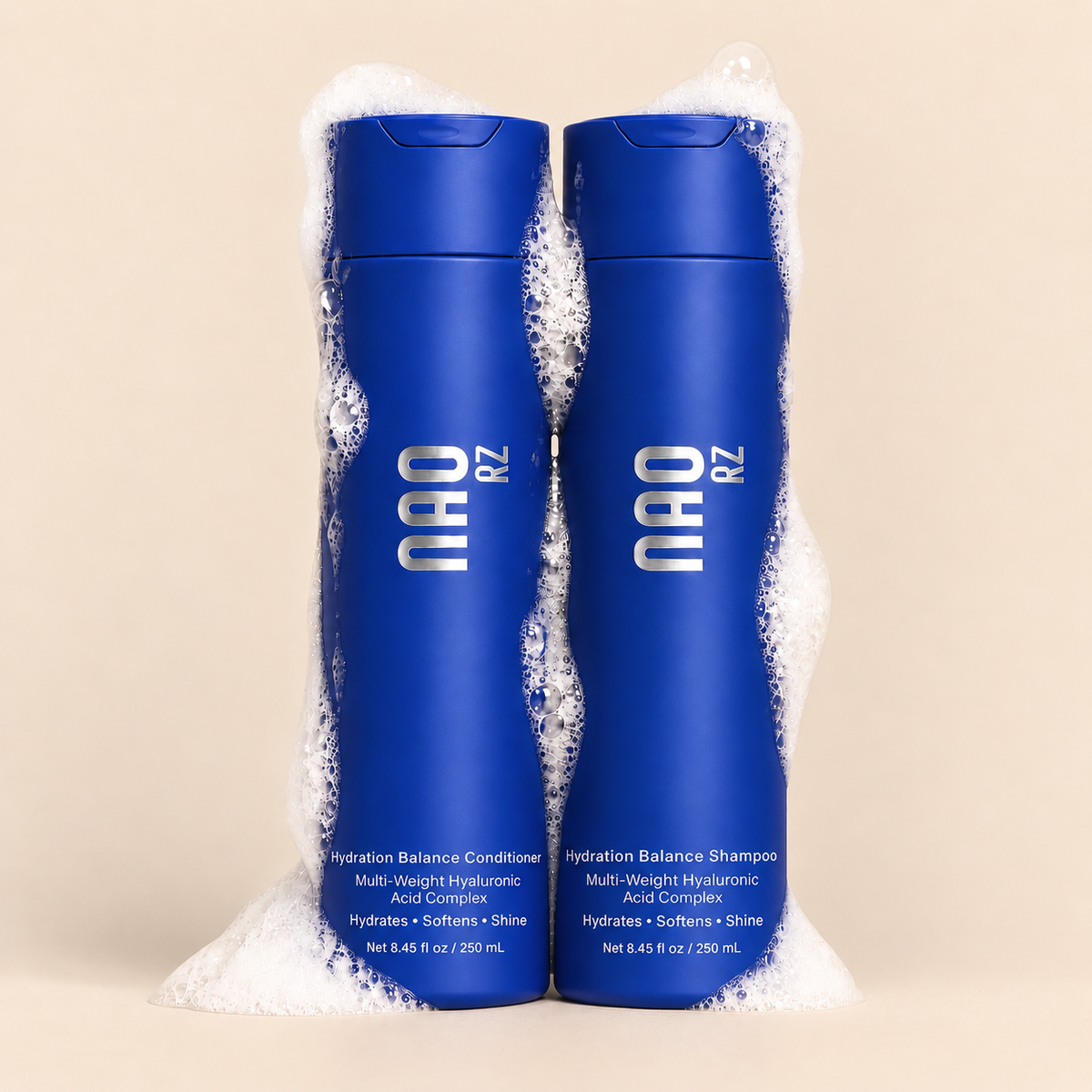 Shampoo + Conditioner Set: NAO RZ Hydration Balance Shampoo & Conditioner Set – Multi-Weight Hyaluronic Acid Complex